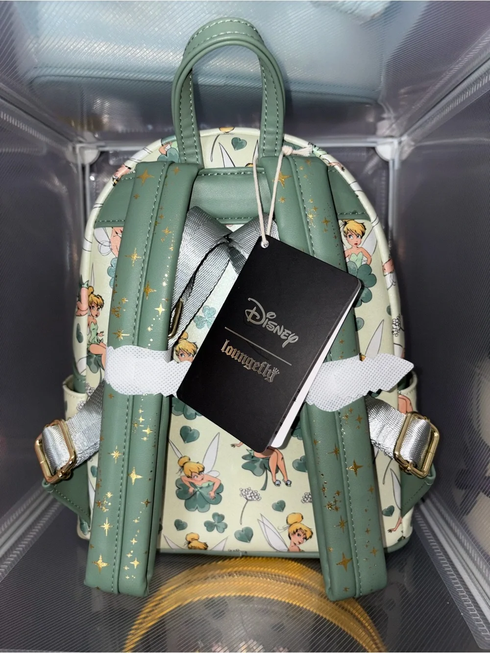 Disney Tinker Bell Mini Backpack in Mint Green and Cream